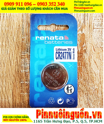 Renata CR2477 lithium 3V Battery - Made in Swiss | In stock now
