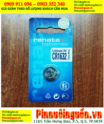 Renata CR1632 lithium 3V battery _Made in Swiss | In stock now