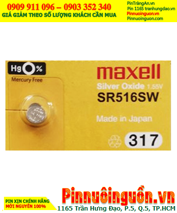 Maxell SR516SW/317:  Maxell Silver Oxide battery SR516SW/317-1.55V | Out of stock now
