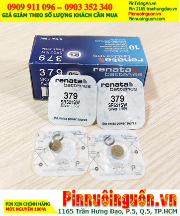 Renata SR521SW/379: Renata Silver Oxide battery 379/SR521SW-1.55V/ in stock ready for shipping
