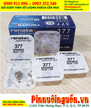 Renata SR626SW,377: Renata Silver Oxide battery 377/SR626SW-1.55V/ in stock ready for shipping