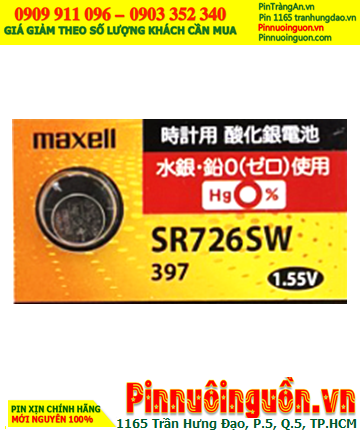 Maxell SR726SW-397 Silver Oxide 1.55V