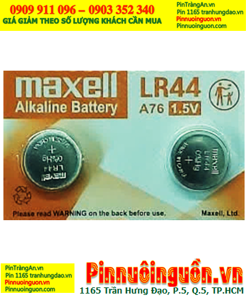 Maxell LR44,A76: Maxell alkaline battery LR44/A76-1.5V/ in stock ready for shipping