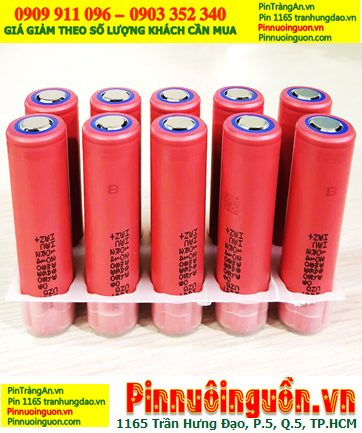 Sanyo NCR18650GA; Cell pin Laptop Pin sạc 3.7v 18650 Sanyo NCR18650GA 3350mAh dòng xả 10A chính hãng