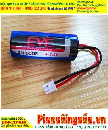 EVE ER18505M (ZẮC CẮM), Pin nuôi nguồn PLC EVE ER18505 lithium 3.6V 3650mAh chính hãng