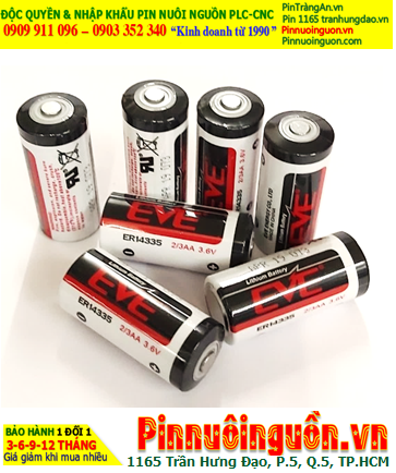 EVE ER14335; Pin nuôi nguồn EVE ER14335 lithium 3.6v 2/3AA 1650mAh chính hãng