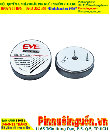 Pin ER2450T _Pin EVE ER2450T; Pin nuôi nguồn ER2450T lithium 3.6v 400mAh