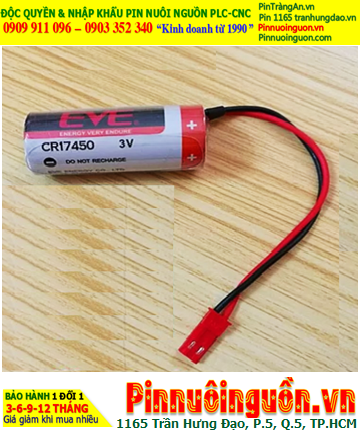 EVE CR17450; Pin nuôi nguồn EVE CR17450 Lithium 3v 4/5A 2200mAh (ZẮQ CẮM) chính hãng