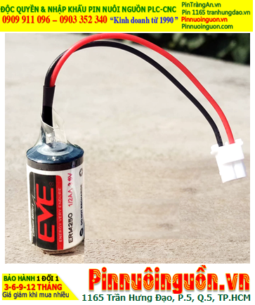 EVE ER14250; Pin nuôi nguồn EVE ER14250 lithium 3.6v 1/2AA 1200mAh (Loại có Zắc cắm)