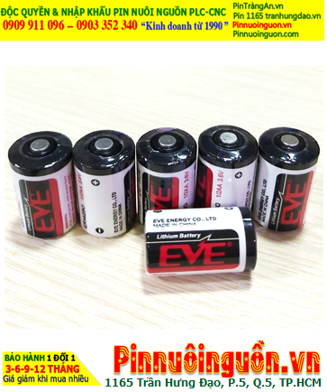 Pin ER14250 _Pin EVE ER14250; Pin nuôi nguồn EVE ER14250 lithium 3.6v 1/2AA 1200mAh chính hãng