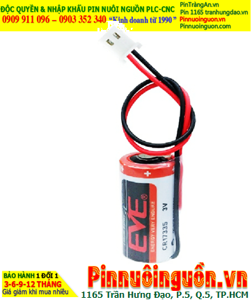 EVE CR17335 (Dây zắc trắng) _Pin nuôi nguồn EVE CR17335 Lithium 3v 2/3A 1500mAh chính hãng