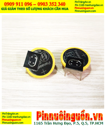 Panasonic CR2032/GUFN (3 chấu hàn đứng), Pin CMOS Panasonic CR2032/GUFN chính hãng