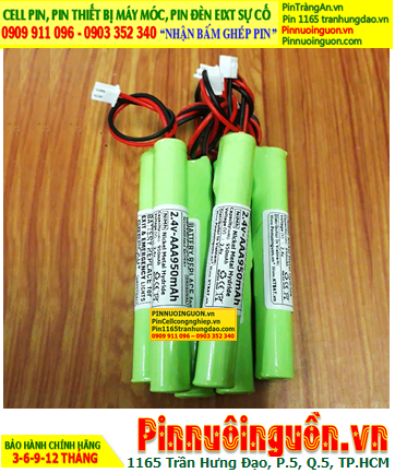 Pin đèn Exit thoát hiểm 2.4v-AAA950mAh, Pin đèn sự cố khẩn cấp 2.4v AAA950mAh, Pin Sạc NiMh 2.4v AAA950mAh