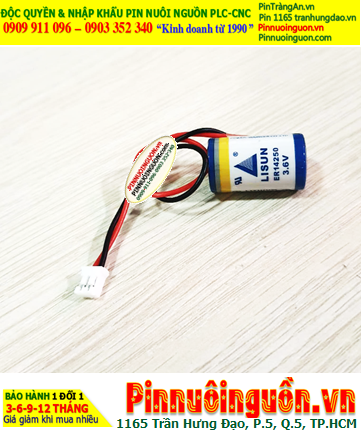 Lisun ER14250 (Zắc PH2.0-2P); Pin nuôi nguồn Lisun ER14250 lithium 3.6v 1/2AA 1200mAh chính hãng