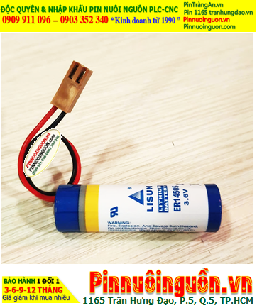 Lisun ER14505 (JEA 2.54-2P); Pin nuôi nguồn Lisun ER14505 lithium 3.6v AA 2600mAh chính hãng