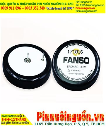 Fanso ER2450H; Pin nuôi nguồn PLC Fanso ER2450H (TL-5186) lithium 3.6v 500mAh chính hãng