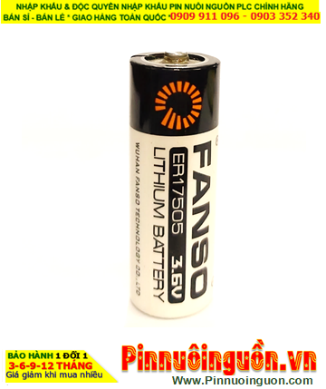 FANSO ER17505H; Pin nuôi nguồn PLC FANSO ER17505H lithium 3.6v 3600mAh