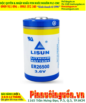 Lisun ER26500; Pin nuôi nguồn Lisun ER26500 lithium 3.6v C 9000mAh chính hãng