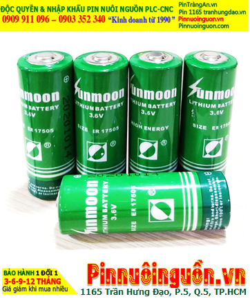 Sunmoon ER17505; Pin nuôi nguồn PLC Sunmoon ER17505 ER17505 LI/SOCl₂ BOBBIN 3.6v 3600mAh