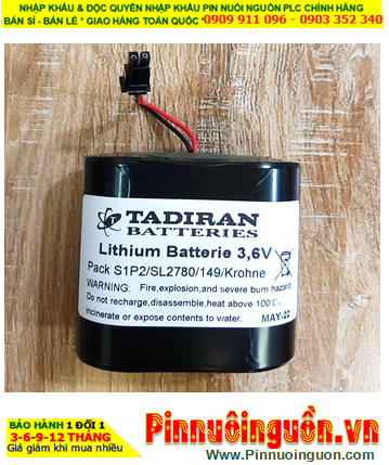 Pin TADIRAN 1SP2/SL2780/149/Krohne Pin nuôi nguồn lithium 3.6v chính hãng, Xuất xứ Israel
