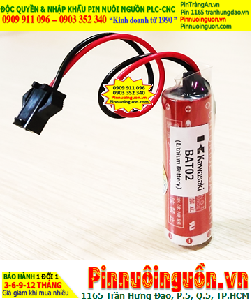 KAWASAKI BAT02 Pin nuôi nguồn KAWASAKI BAT02 Nachi Lithium 3.6V chính hãng (Xuất xứ NHẬT)