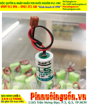 Pin LS14250 _Pin Saft LS14250; Pin nuôi nguồn PLC Saft LS14250 3.6v 1/2AA 1200mAh _Made in France