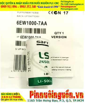 Pin Siemens 6EW1000-7AA; Pin nuôi nguồn PLC Siemens 6EW1000-7AA lithium 3.6v C 7700mAh -Xuất xứ Pháp
