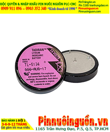 Pin Tadiran TL-5134; Pin nuôi nguồn Tadiran TL-5134 lithium 3.6v 1/10D 1000mAh _Xuất xứ Israel
