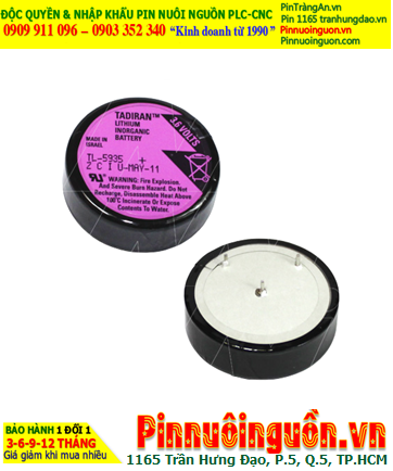 Pin Tadiran TL-5935; Pin nuôi nguồn Tadiran TL-5935 Lithium 3.6V 1/6D 1500mAh _Xuất xứ Israel