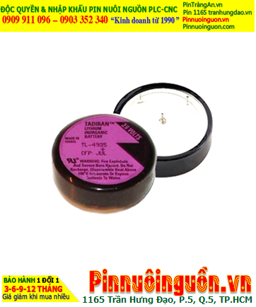 Pin Tadiran TL-4935; Pin nuôi nguồn Tadiran TL-4935 Lithium 3.6V  1/6D 1700mAh _Xuất xứ Israel