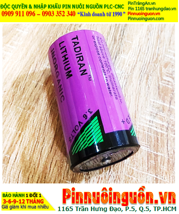 Pin Tadiran TL-5930; Pin TL-5930; Pin nuôi nguồn PLC Tadiran TL-5930 lithium 3.6v D 19000mAh _Xuất xứ Israel
