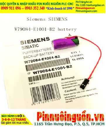 SIEMENS W79084-E1001-B2, Pin nuôi nguồn SIEMENS W79084-E1001-B2 lithium 3.6v chính hãng