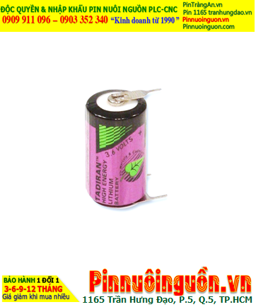 Pin SL-550; Pin Tadiran SL-550; Pin nuôi nguồn PLC Tadiran SL-550 lithium 3.6v 1/2AA 900mAh _Xuất xứ Israel