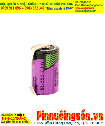 Pin SL-550; Pin Tadiran SL-550; Pin nuôi nguồn PLC Tadiran SL-550 lithium 3.6v 1/2AA 900mAh _Xuất xứ Israel