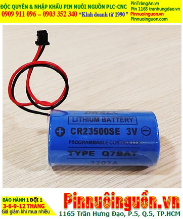 Pin Q7BAT _CR23500SE; Pin nuôi nguồn PLC Q7BAT CR23500SE lithium 3v 5000mAh chính hãng