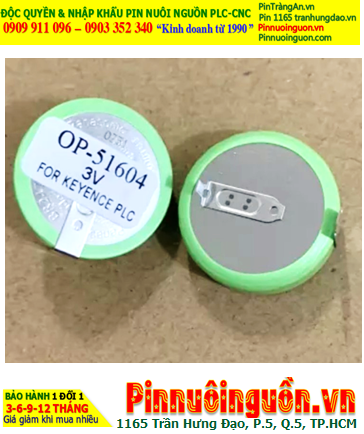 KEYENCE PLC OP-51604, Pin nuôi nguồn KEYENCE PLC OP-51604 lithium 3v chính hãng
