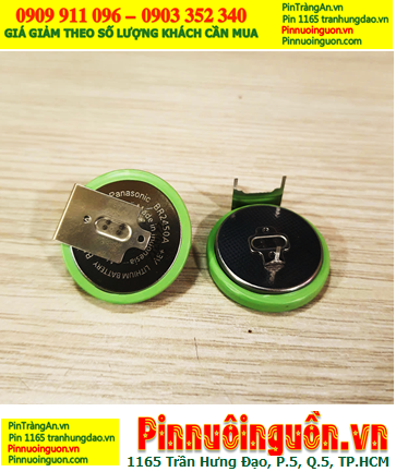 Panasonic BR2450A, Pin đồng hồ đo áp suất Lốp xe Panasonic BR2450A lithium 3V (chân thép như hình)