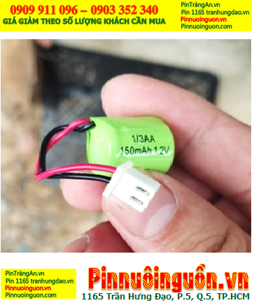 Pin sạc 1.2V-1/3AA150mAh, Pin nuôi nhớ Timer 1.2V-1/3AA150mAh (Pin sạc NiMh chính hãng)