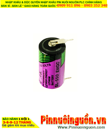 Pin SL-550; Pin Tadiran SL-550; Pin nuôi nguồn PLC Tadiran SL-550 lithium 3.6v 1/2AA 900mAh _Xuất xứ Israel