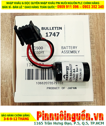 Allen Bradely 1747-BA; Pin nuôi nguồn Allen Bradley AB 1747-BA lithium 3v 950mAh _Made in Japan