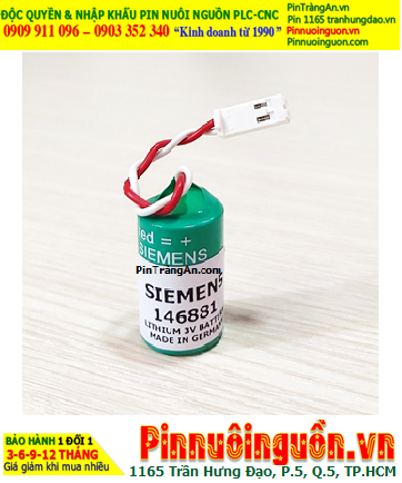 Siemens 146881, Pin nuôi nguồn PLC Siemens 146881 lithium 3V 1/2AA 850mAh chính hãng _Xuất xứ ĐỨC