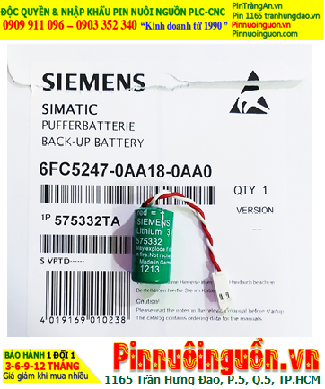 Pin Siemens 575332; Pin nuôi nguồn PLC Siemens 575332 lithium 3v 1/2AA 950mAh _Made in Germany (Đức)