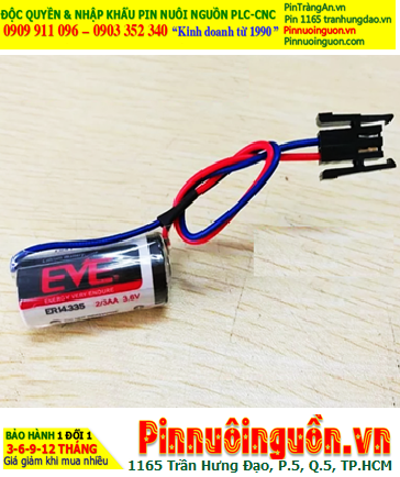 EVE ER14335 (ZẮC CẮM) ; Pin nuôi nguồn EVE ER14335 lithium 3.6v 2/3AA 1650mAh chính hãng