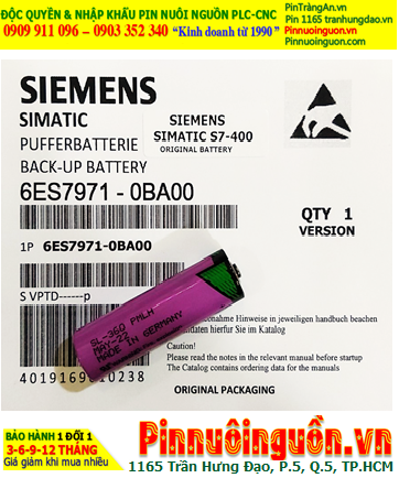 Siemens S7-400; Pin nuôi nguồn PLC Siemens S7-400 lithium 3.6v AA 2400mAh chính hãng _Xuất xứ ĐỨC