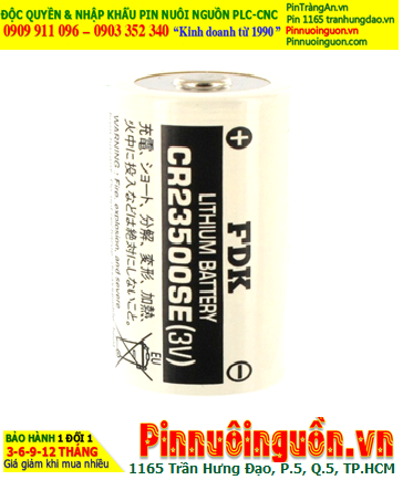 Pin CR23500SE _Pin FDK CR23500SE; Pin nuôi nguồn FDK CR23500SE lithium 3v 5000mAh _Xuất xứ Nhật