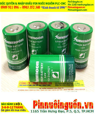 Pin ER34615 _Pin Sunmoon ER34615; Pin nuôi nguồn Sunmoon ER34615 lithium 3.6v D 19000mAh chính hãng