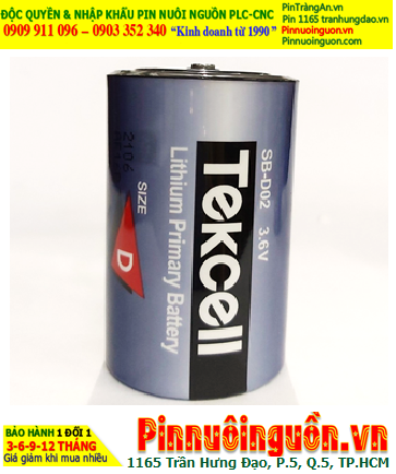 Pin SB-D02; Pin Tekcell SB-D02; Pin nuôi nguồn PLC Tekcell SB-D02 lithium 3.6v D 19000mAh _Xuất xứ Hàn Quốc