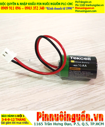 Tekcell SB-AA02 (ZẮC CẮM); Pin Lập trình KTS DELTA Tekcell SB-AA02 lithium 3.6v 1/2AA 1200mAh chính hãng