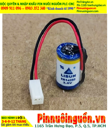 Lisun ER14250 (ZẮC CẮM); Pin nuôi nguồn Lisun ER14250 lithium 3.6v 1/2AA 1200mAh chính hãng