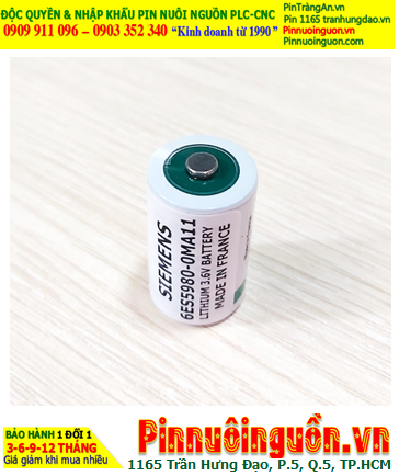 SIEMENS 6ES5980-0MA11, Pin SIEMENS 6ES5980-0MA11 Lithium 3,6V 1/2AA 1200mAh chính hãng _Xuất xứ PHÁP